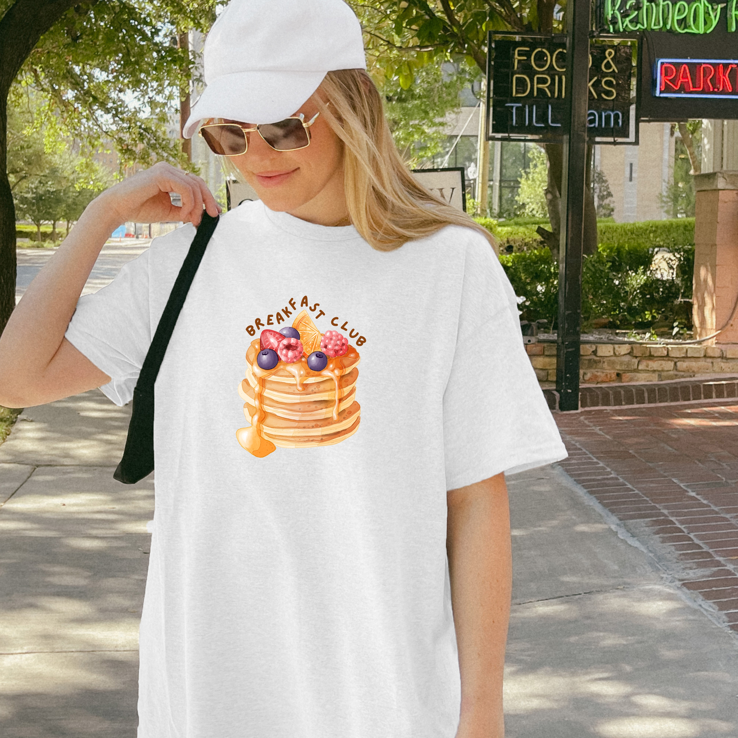 Breakfast Club Pancake T-Shirt – Cute Breakfast Tee, Foodie Graphic Shirt, Brunch Lover Aesthetic