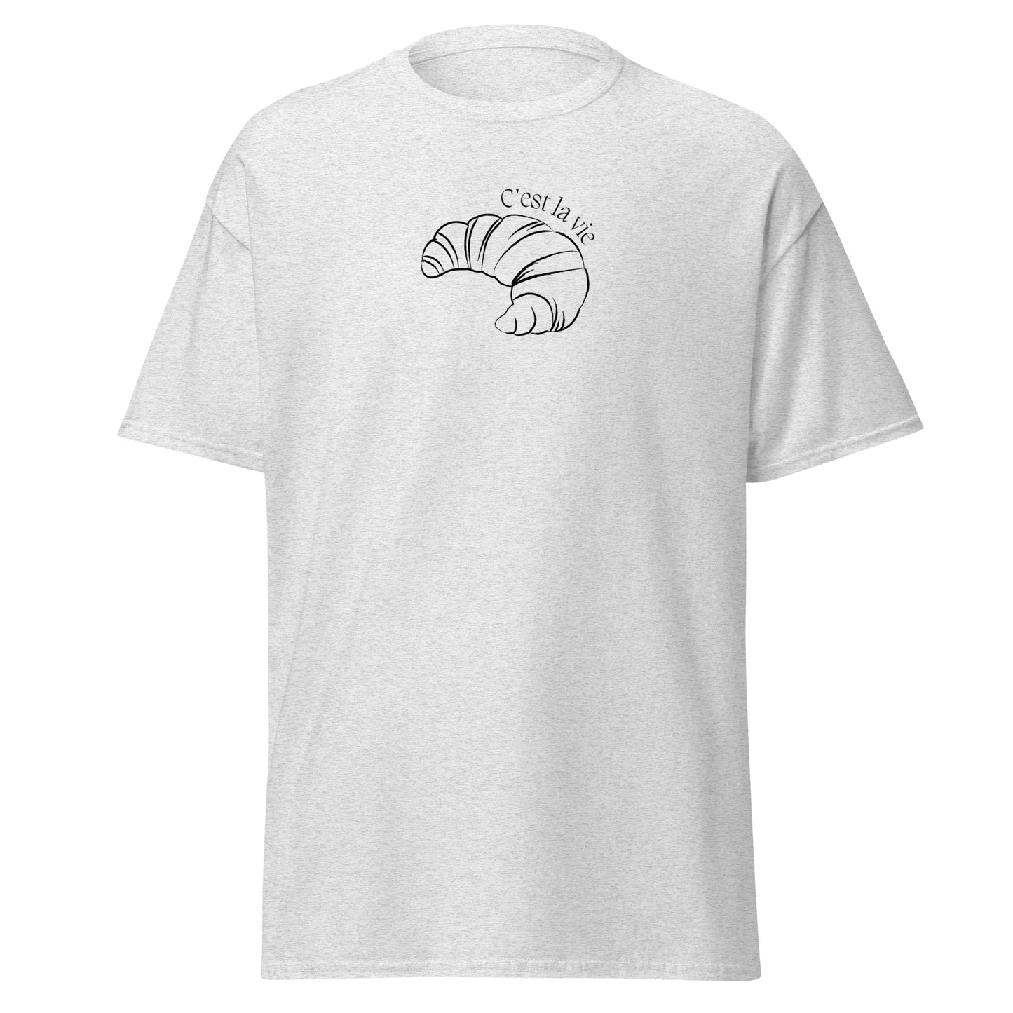 C'est La Vie Croissant T-Shirt – Minimalist French Aesthetic Tee