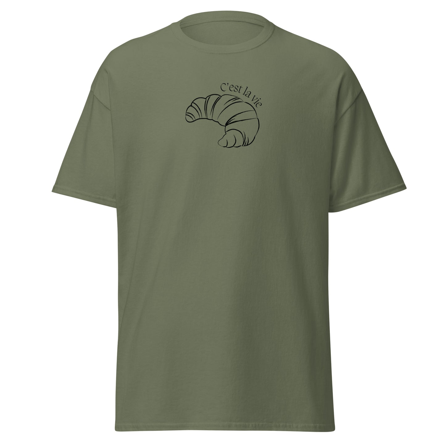 C'est La Vie Croissant T-Shirt – Minimalist French Aesthetic Tee
